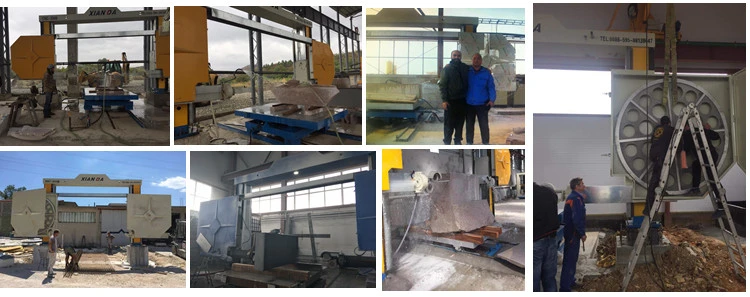 CNC de mármore Diamond Wire Saw Cutting Machine da pedra do granito para o bloco do corte, pedra especial da forma