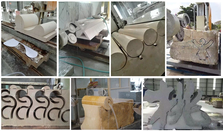  CNC de mármore Diamond Wire Saw Cutting Machine da pedra do granito para o bloco do corte, pedra especial da forma