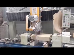 Dois PCS 380V Máquina de corte de pedra de pilar único 16kw Baluster