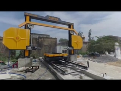 Máquina CNC de serragem de fio de diamante com 4 volantes para corte de pedra industrial