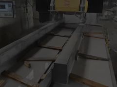 Máquina de Perfilar Linear PLC/CNC para Mármore Granito com Lâminas Duplas