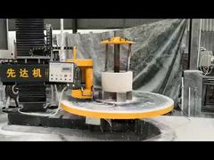 Máquina de corte de pedra para a parte inferior e superior da coluna