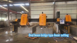 Máquina de corte e fresagem linear tipo ponte de feixe duplo BLMM-1800-2D