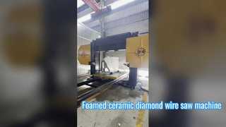 Máquina de serra de fio diamantado de cerâmica espumada