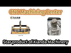 Demonstração do centro de usinagem de pedra CNC de 5 eixos XianDa Leader1500 1500CM