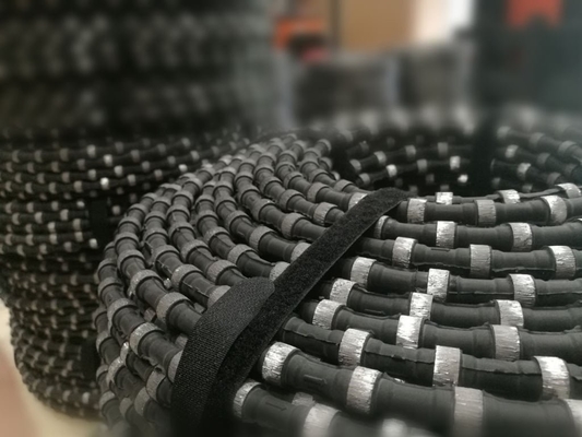 Corda do hard rock que corta o granito de pedra Diamond Wire Saw 11.5mm