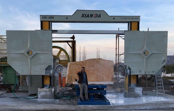 Diamond Wire Saw Machine de alta velocidade para a largura & a capacidade altas de corte