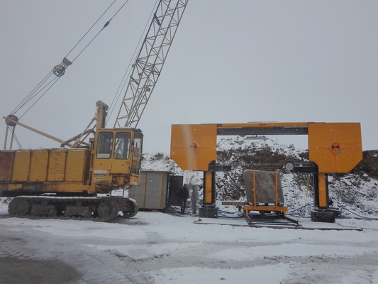 PLC Diamond Wire Saw Cutting Machine para o corte de mármore do granito