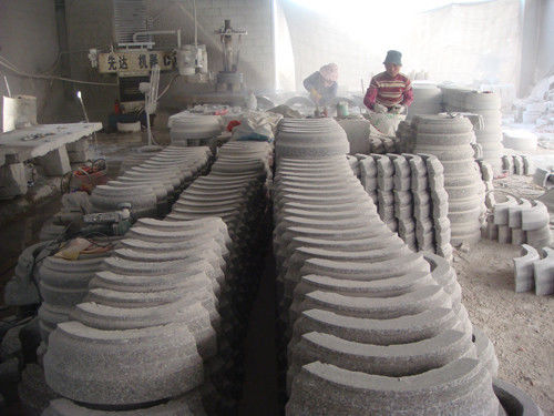 Tampão da coluna e máquina de corte baixa da pedra do perfil para o mármore do granito