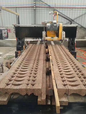 Máquina de perfilamento linear 15kw do PLC do multi granito do mármore da função