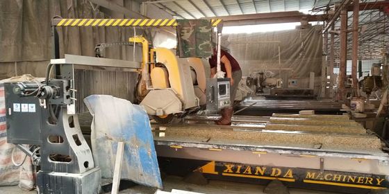 Máquina de perfilamento linear 15kw do PLC do multi granito do mármore da função