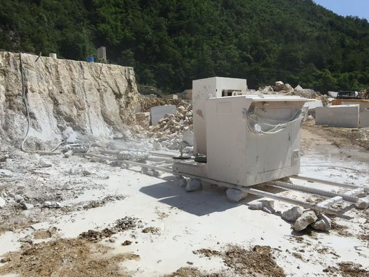 Corte por blocos de quartzo do granito do mármore de Diamond Wire Saw Machine For da pedreira