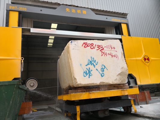 Máquina de serragem de fio de diamante de controlo CNC para corte de mármore, granito