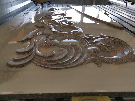 Máquina de escultura em pedra plana para granito de mármore, pedra azul, ágata de jade