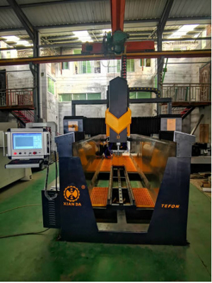 Máquina de escultura de coluna CNC de 4 eixos de alta precisão 7,5 kW
