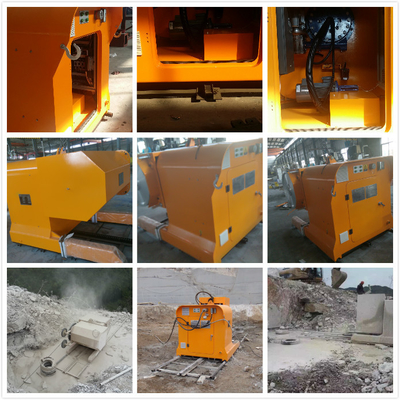 Máquina de serra de fios de pedreira para corte de blocos de mármore, granito e quartzo