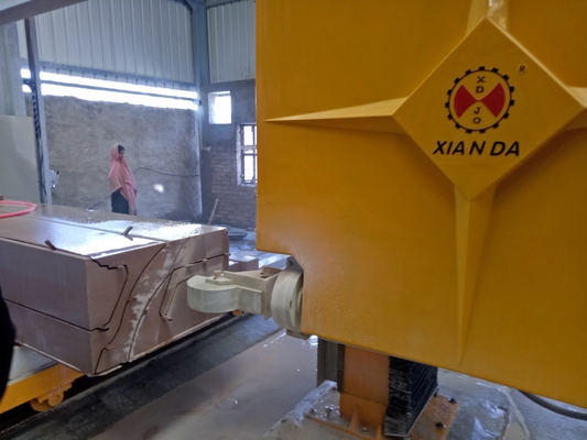 Tabela 360° Máquina rotativa de serradura de fio de diamante para corte preciso de pedra