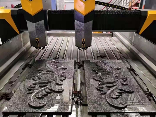 Máquina de escultura de pedra de 4 eixos de disco de arco e coluna para mármore e granito