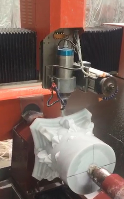 Máquina de escultura em pedra CNC Sistema de controlo de precisão de 4 eixos