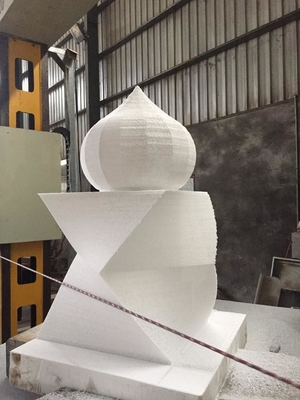 Máquina de corte automático de mármore de corte de pedra de fio de diamante para forma 3D