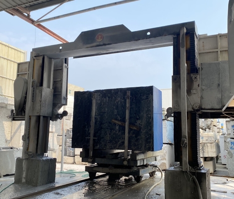 1300*2500mm Trolley Stone Machine para divisão de blocos e consumo de água de 4m3/h