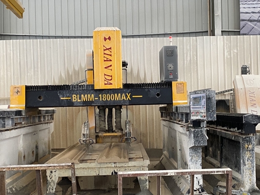 Máquina de corte e fresagem linear de ponte de duas vigas para pedras de grande dimensão de forma especial