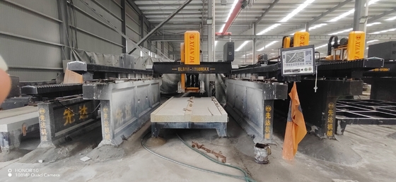 Máquina de corte e fresagem linear de ponte de duas vigas para pedras de grande dimensão de forma especial