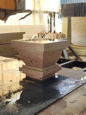 4 eixos Máquina de Serra de Arame Diamante Para Processamento da Lâmina de Pedra Circular, Coluna, Carta, Caracteres