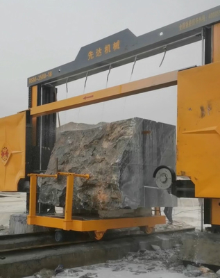 Máquina de Serra de Arame Diamante para Mergulho em Blocos por Controlo PLC