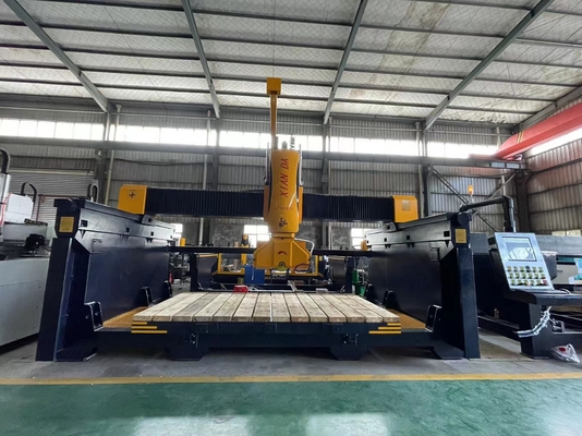 Máquina de corte de pontes CNC de 5 eixos para perfis de formas