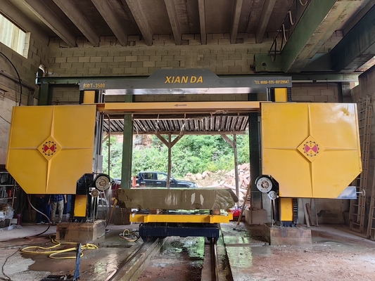 Máquina de corte de serras de fio de diamante para revestimento de blocos