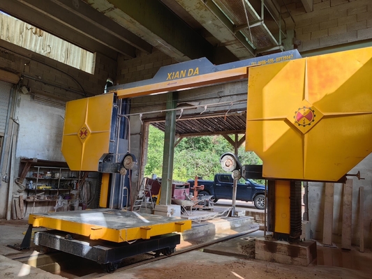 Máquina de corte de serras de fio de diamante para revestimento de blocos