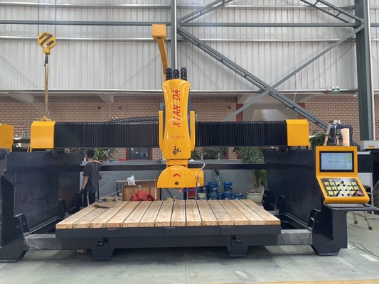 Máquina de corte de ponte de sistema de ligação de 5 eixos CNC com função de memória para desligar