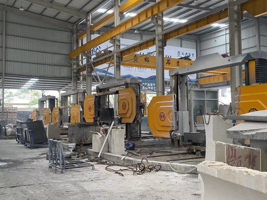Máquina automática de corte de serras de arame CNC para mármore e granito