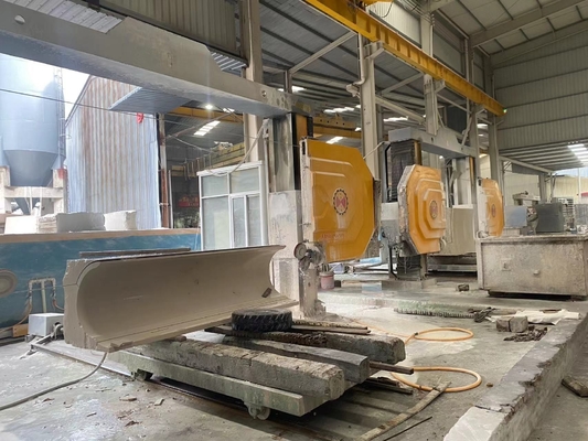Máquina automática de corte de serras de arame CNC para mármore e granito