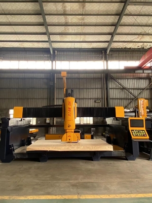 Máquina de corte de pontes CNC de 5 eixos com multifunção para formas 3D