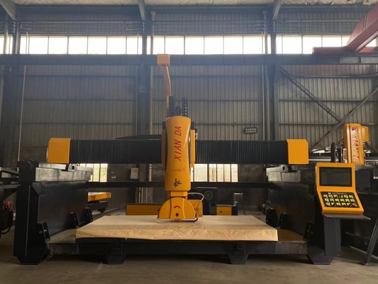 Máquina de corte automática de serra de ponte de 5 eixos com função de memória para desligar