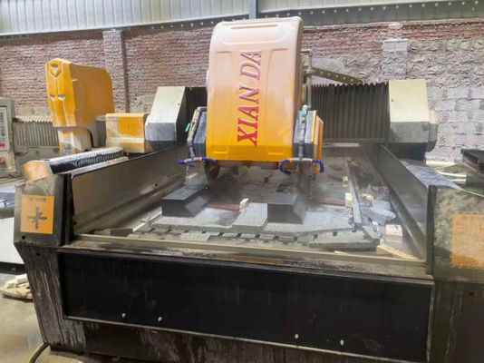 Máquina de corte linear de perfis de pedra de precisão automática de 3 eixos