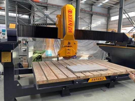 Máquina automática de corte de pedra de ponte CNC de 4 eixos multifunção