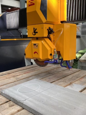 Máquina automática de corte de pedra de ponte CNC de 4 eixos multifunção