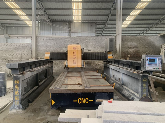 Máquina de corte de perfis de pedra de fácil manutenção para corte linear e moagem