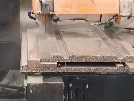 Máquinas de corte linear de 3 eixos para corte de pedra