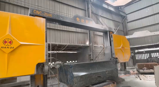 Máquina de corte de pedras de perfis de serra de fio de diamante único CNC