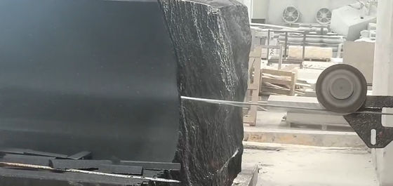 Máquina de corte de pedras de perfis de serra de fio de diamante único CNC