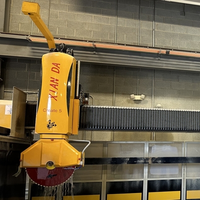 Máquina de processamento de pedra de 380V Máquina de corte de serra de ponte com diâmetro de lâmina de corte de 350-600 mm
