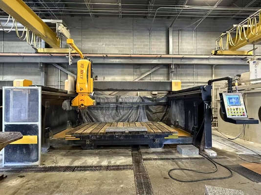 Máquina de corte de pontes CNC multifuncional de 5 eixos para processamento de pedra