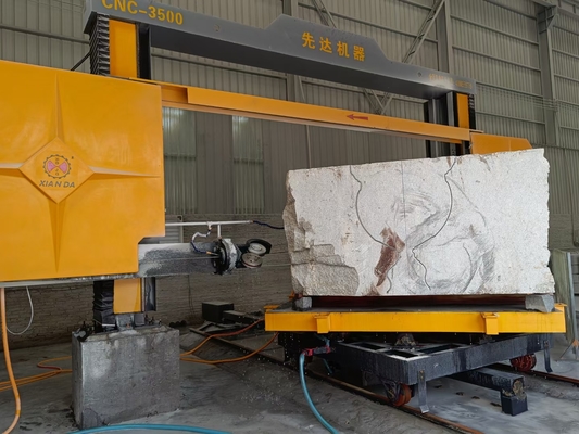 Máquina de serragem de fio de diamante CNC de alta precisão para corte e recorte de mármore e granito