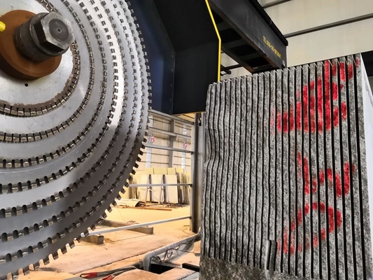 Máquina de corte de blocos de precisão para granito, mármore