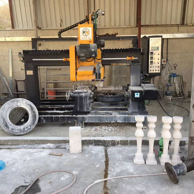 Máquina de corte de baluster de alta eficiência de 4PCS com controlo PLC/CNC e diâmetro de processamento máximo de 500 mm para o trabalho da pedra