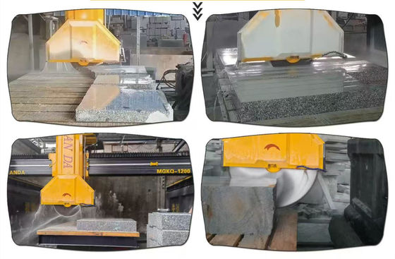 Máquina de corte de blocos de quatro colunas de alta velocidade com 29/37kw de potência bruta para corte de precisão